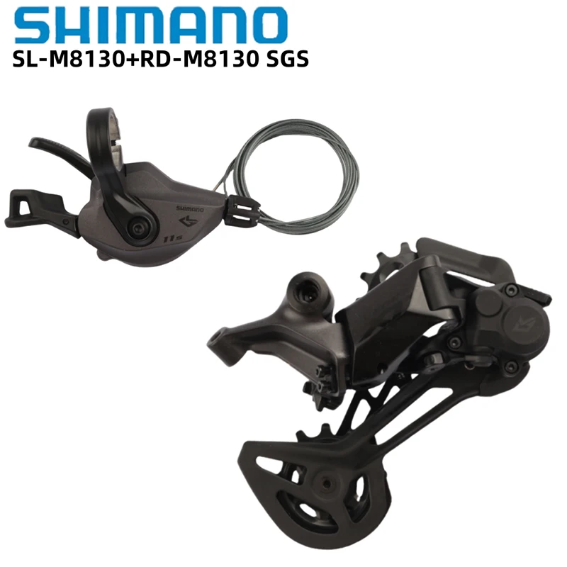 

Рычаг переключения передач SHIMANO DEORE XT 11 скоростей SL-M8130-R и задний переключатель RD-M8130-SGS с длинным креплением для горного велосипеда, оригинальные запчасти