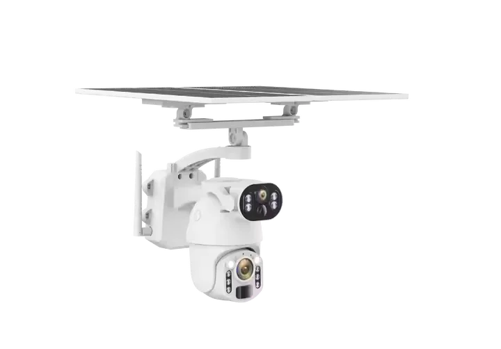 UBOX 4G بطاقة Sim 3MP 20X زووم بصري تعمل بالطاقة الشمسية كاميرا بطارية خارجية لاسلكية مزدوجة Lens12W 6MP كاميرا تعمل بالطاقة الشمسية #3