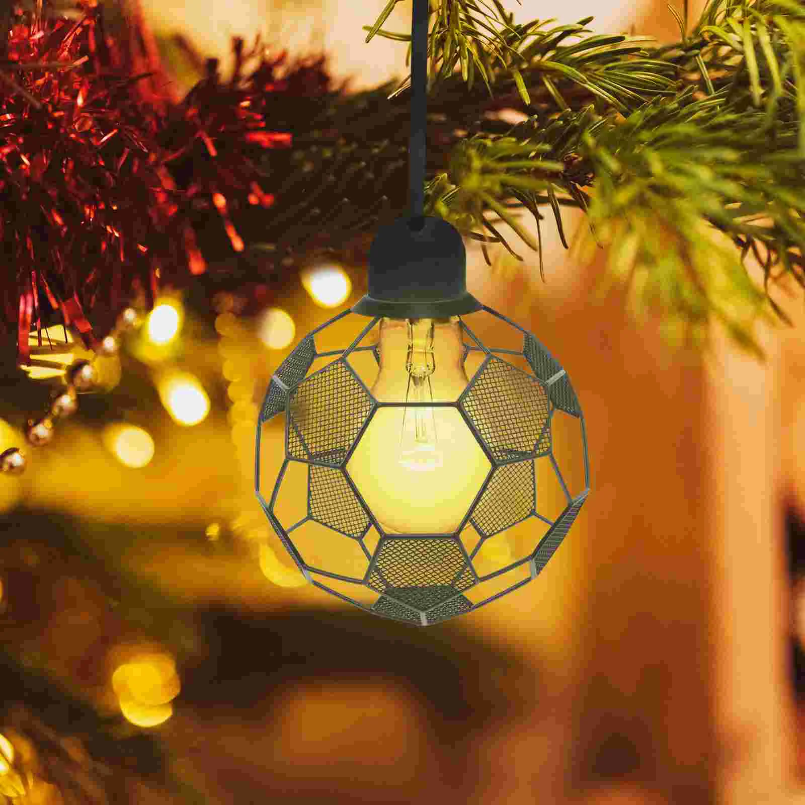 Football Lampshade Hanging Shades Chandelier Decorative Stainless Steel Pendant for Ceiling Light