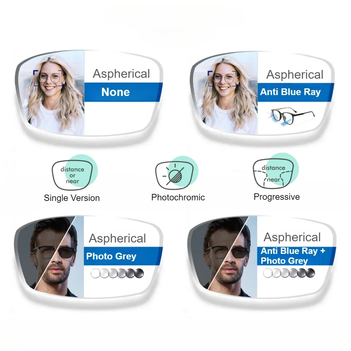 β-Titanium Transition Aviation Sunglasses Prescription Glasses Rimless Eyeglasses Men Myopia Multifocal Reading Eyewear Custom - view 6