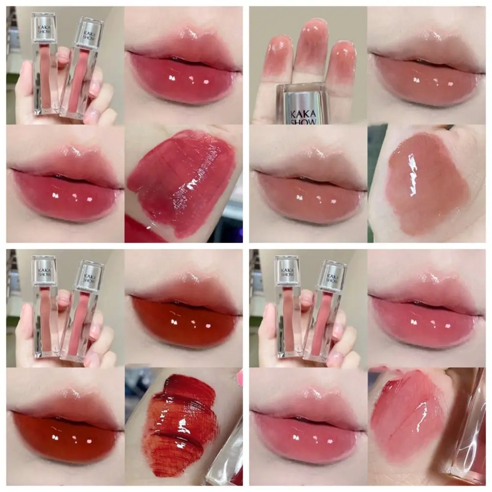 Sweatproof Transparent Water Gloss Lip Glaze Waterproof Long Lasting Matte Mist Lipstick Non-stick Cup Clear and Moisturizing