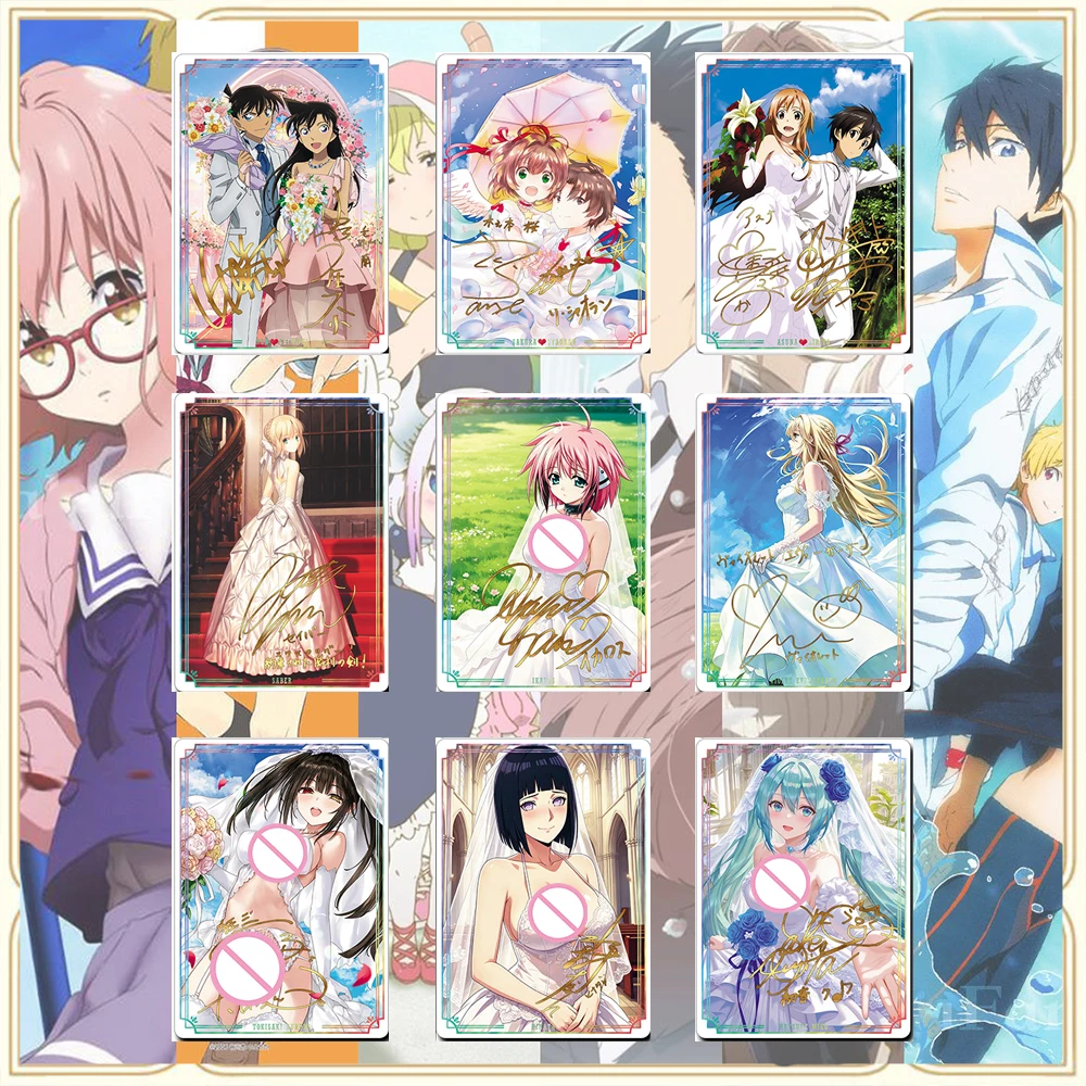 Japanese Anime Goddess Story DIY ACG Mouri Ran Yuuki Asuna KINOMOTO SAKURA Sparkling Collectible Card Christmas Birthday Gift