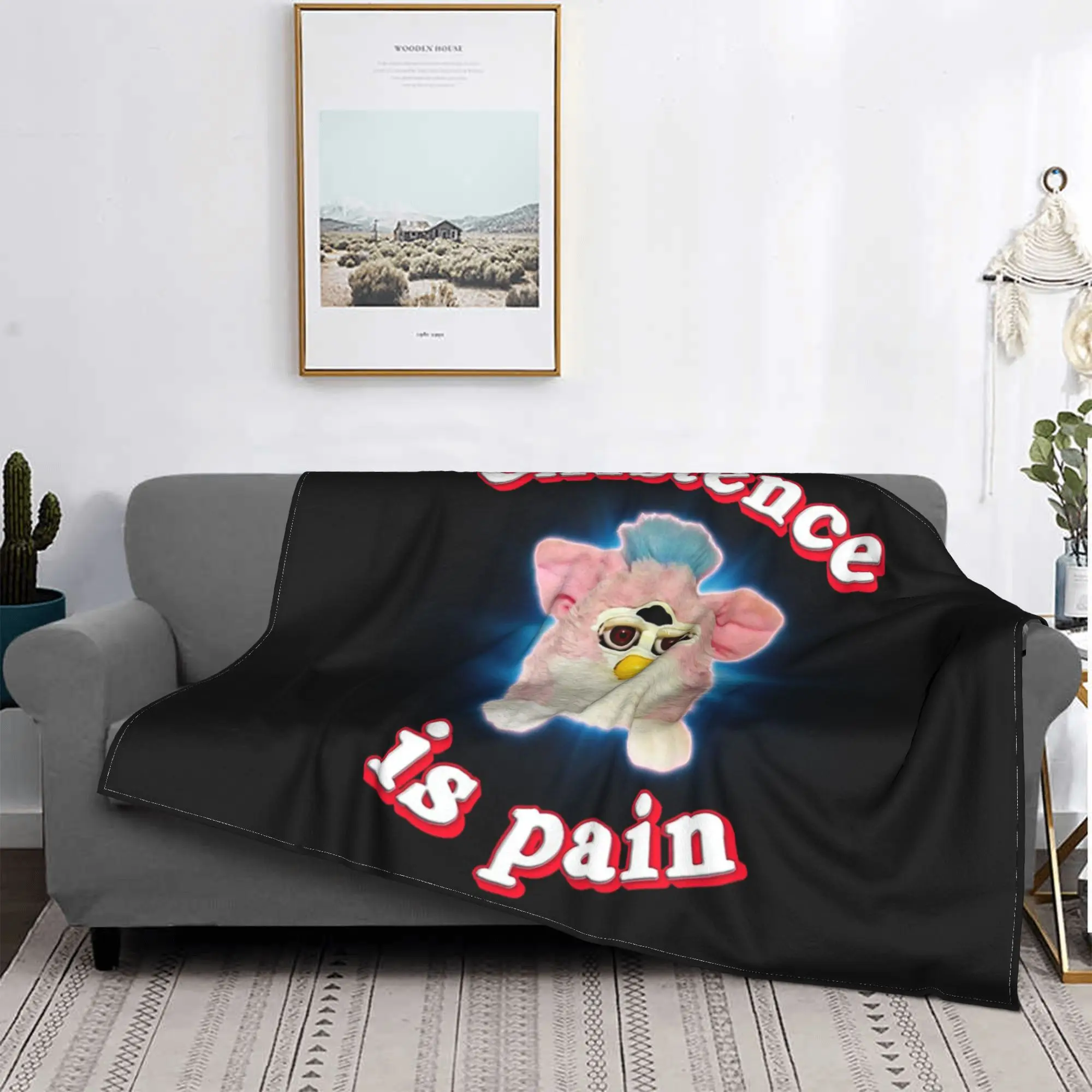 

Одеяла Furby Existence is Pain, супер мягкое фланелевое одеяло для дивана, постельное белье, уличное покрывало, одеяло