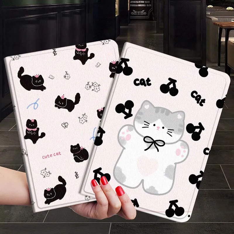 

Cute cartoon cat pattern For Samsung Galaxy Tab S7 S8 S9 S10 FE Plus 12.4 13.1 Inch Tablet Case