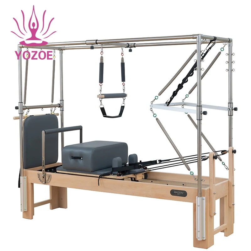 

Equipment Smart Library Factory Direct Selling High Quality Wooden Pilates Reformer with Full Trapeze Combination