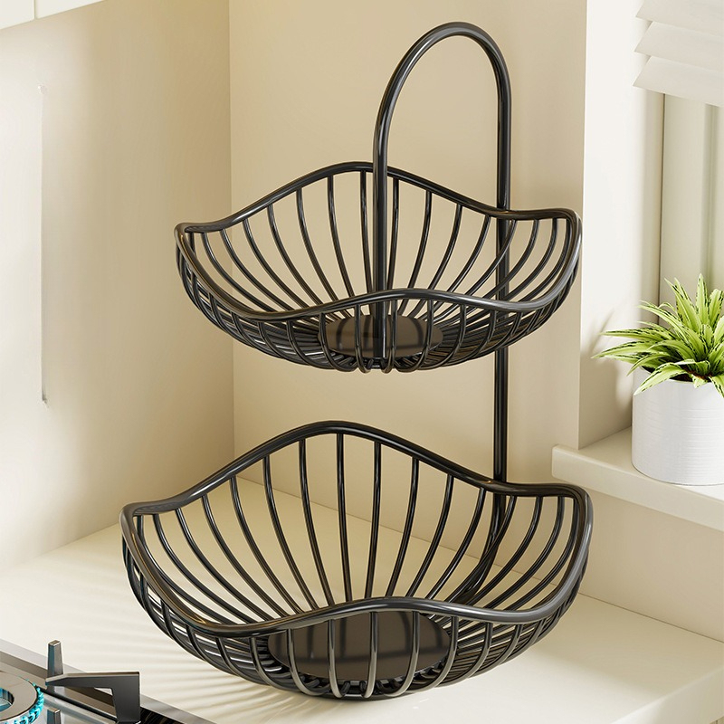 Decorative Modern Fruit Basket Vegetable Bread Holder Fruit Storage Rack Serving Tray Home Kitchen