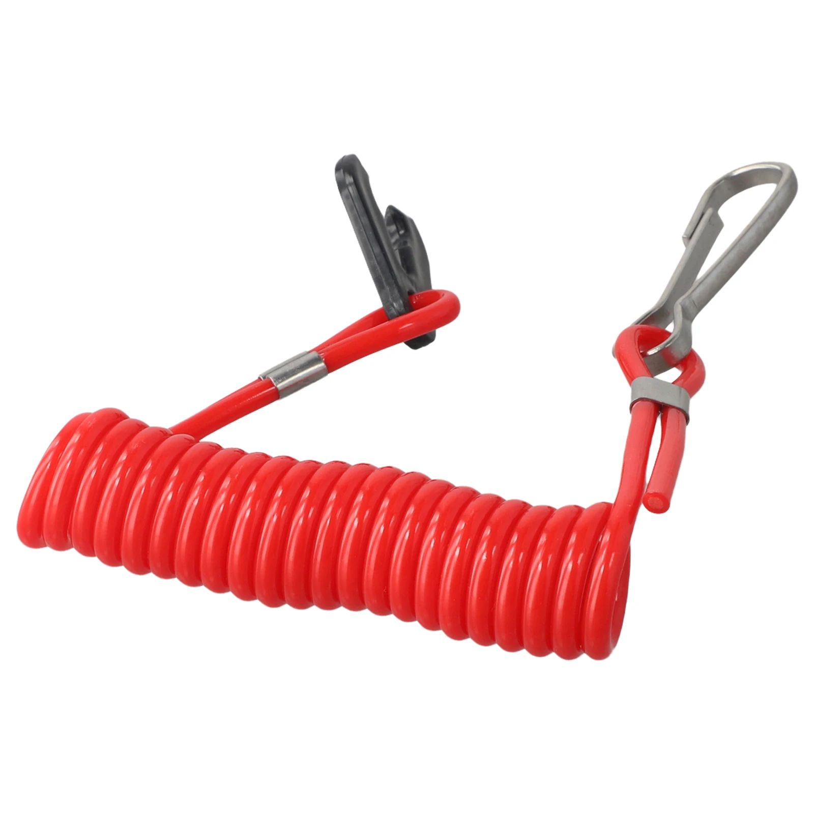 2pcs Boat Outboard Motor  For Ignition Lanyard Cord Boat  Safety Lanyard Lock Assembly Engine Safety Stop Switch Lanyard