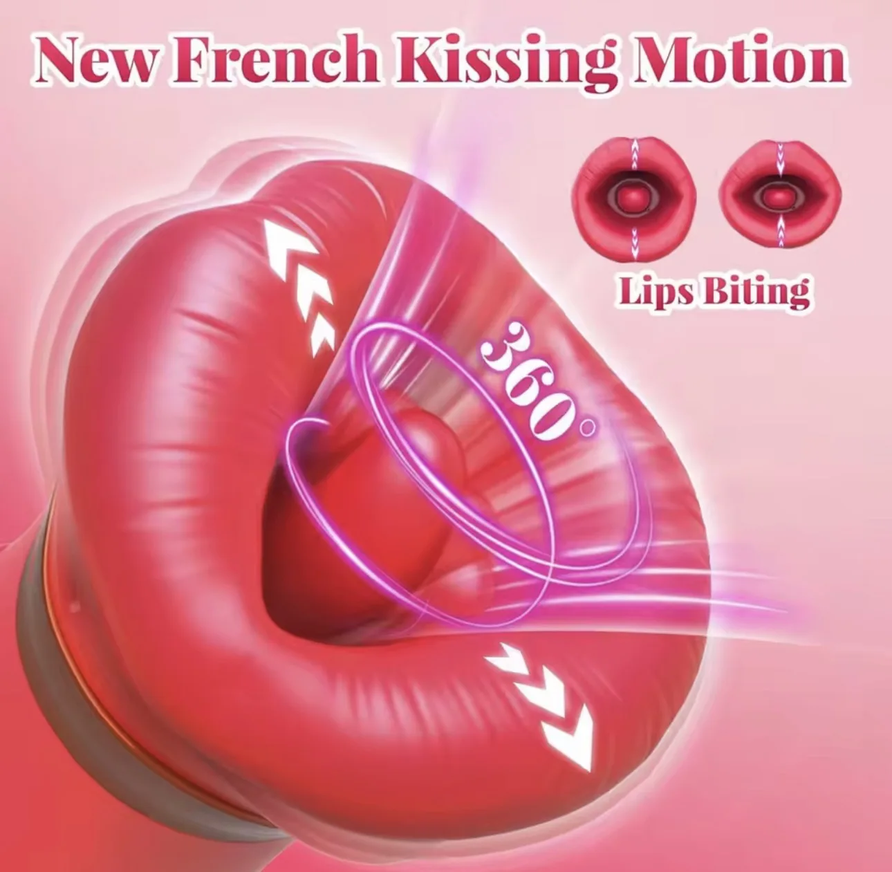 Mouth Sucking Vibrator 10 Tongue Licking Rose Toy Anal Clit Nipple Stimulator Female Couples Sex Toys for Women Adult Sex Games view 6