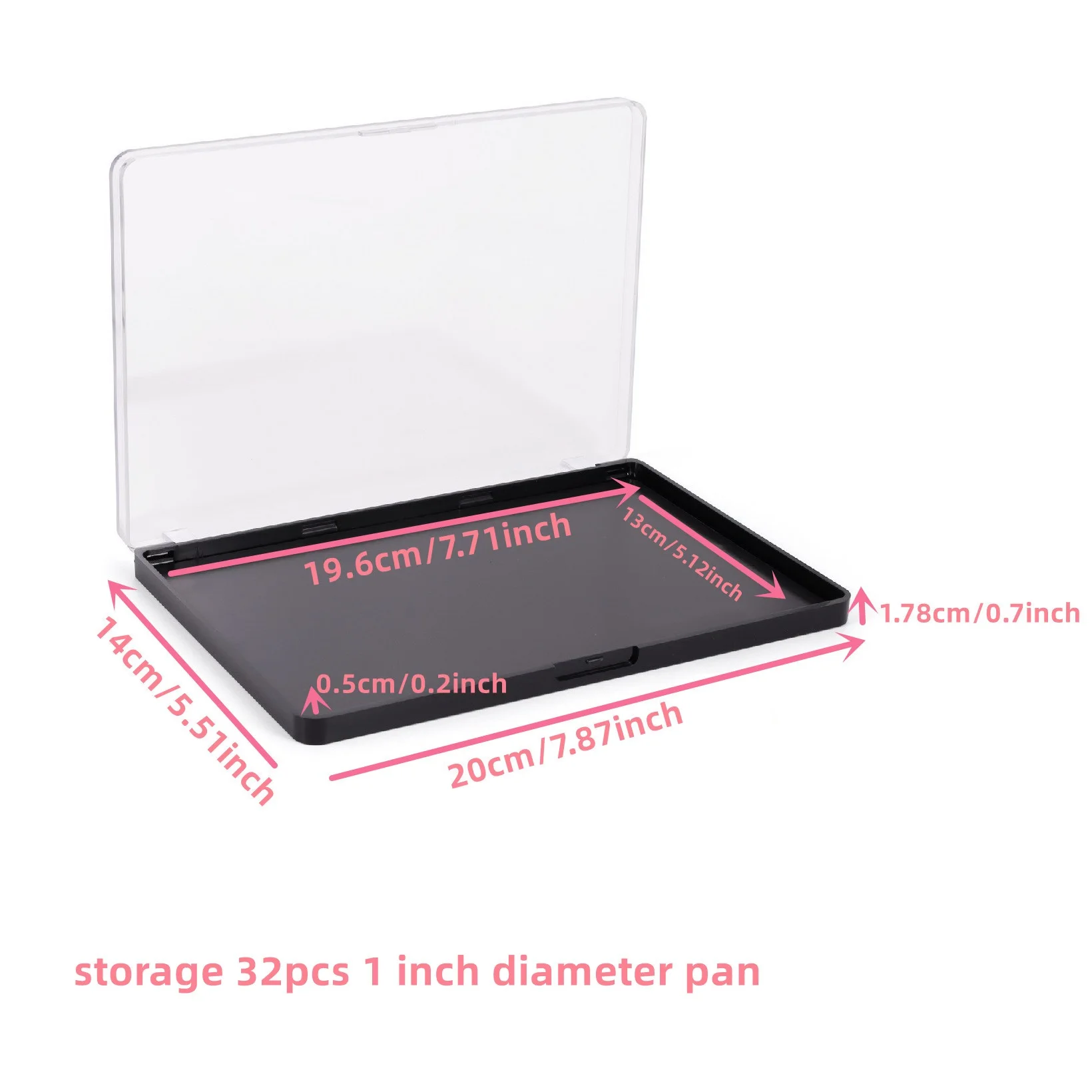 5pack Rectangular Magnet Makeup Palette Dispensing Eyeshadow Lipstick Dish Blush Powder Magnetic Storage Box Empty Plate F3387 image 3