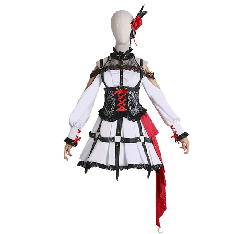 โปรเจ็กต์ Sekai เวทีสีสัน! ความสําเร็จ. ไนท์โค้ด Akiyama Mizuki Shinonome Ena Asahina Mafuyu Yoisaki Kanade สําหรับ Girl Kos Tsume Dress