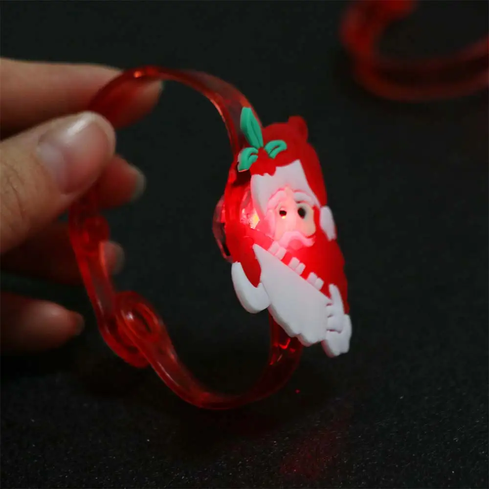 

Набор из 3 светящихся пластиковых браслетов с LED-подсветкой, регулируемые, с мультяшными персонажами, светящийся эффект, подарок для детского сада