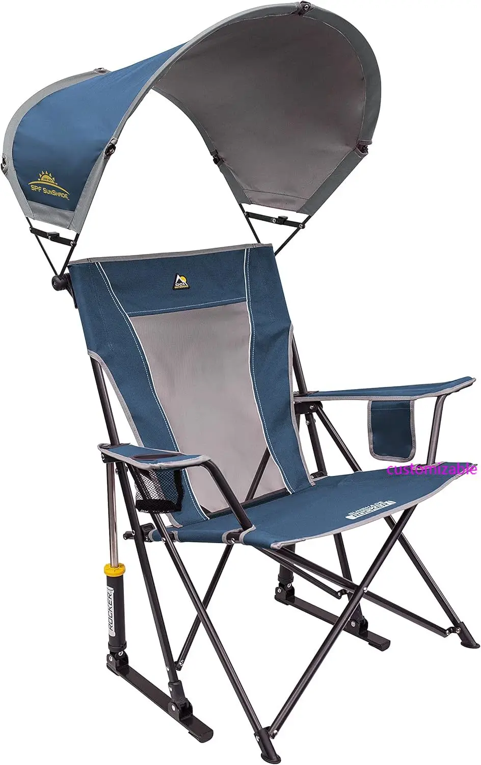 Neu-Sunshade Rocker Outdoor-Schaukelstuhl mit Baldachin