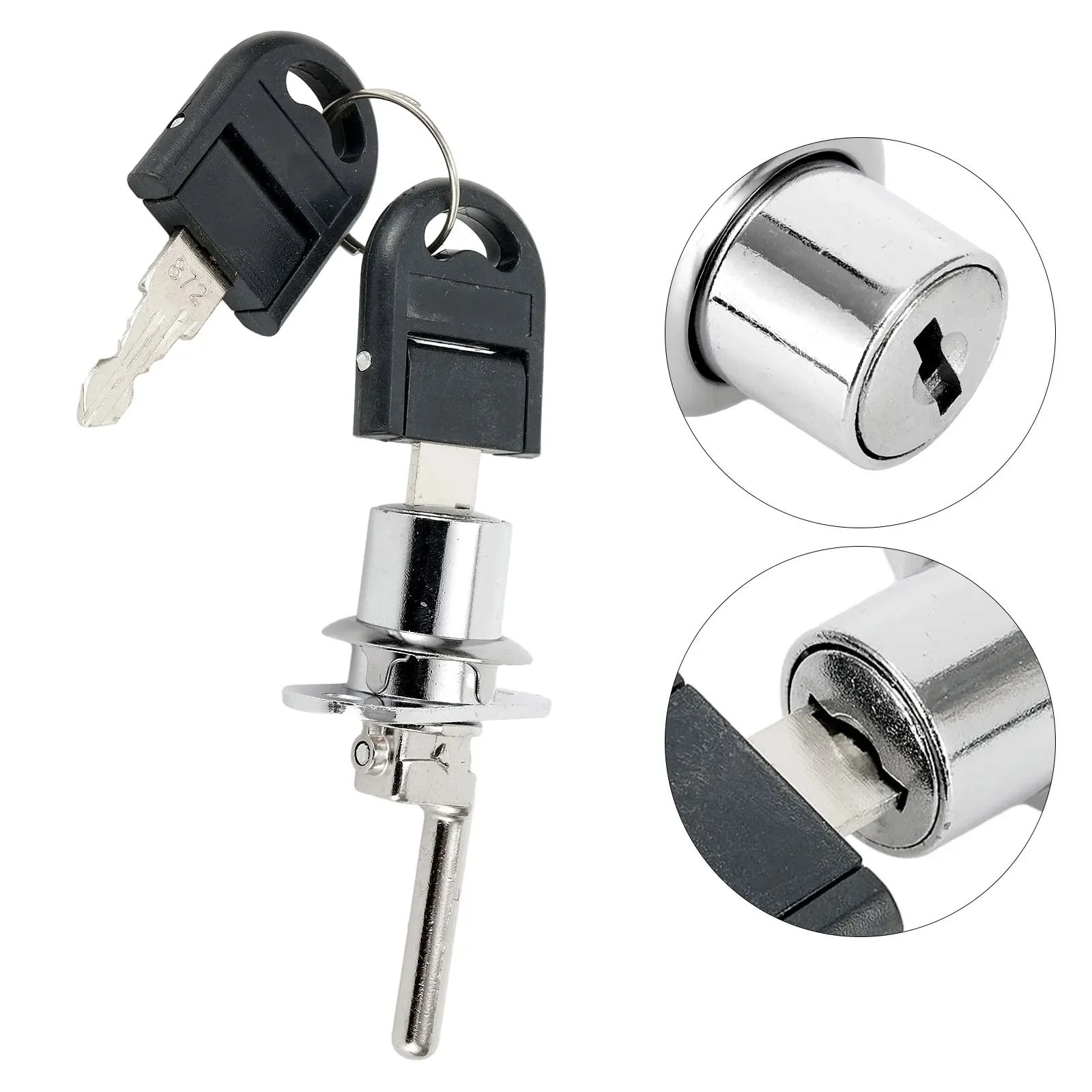 16/19mm Cabinet Lock Zinc Furniture Desk Draw Pedestal Lock Office Home Filing Cabinet Lock 2 Keys Anti Theft Part Zinc Alloy