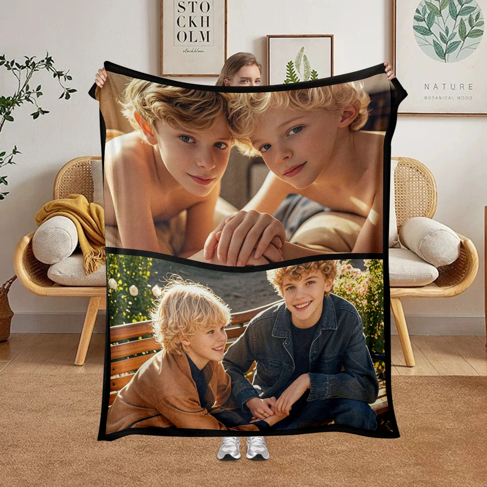 

Custom Tapestry with Pictures Customize Your Own Collage Wall Decor Home Tapestry Personalized for Home Memorial Gifts Holidays