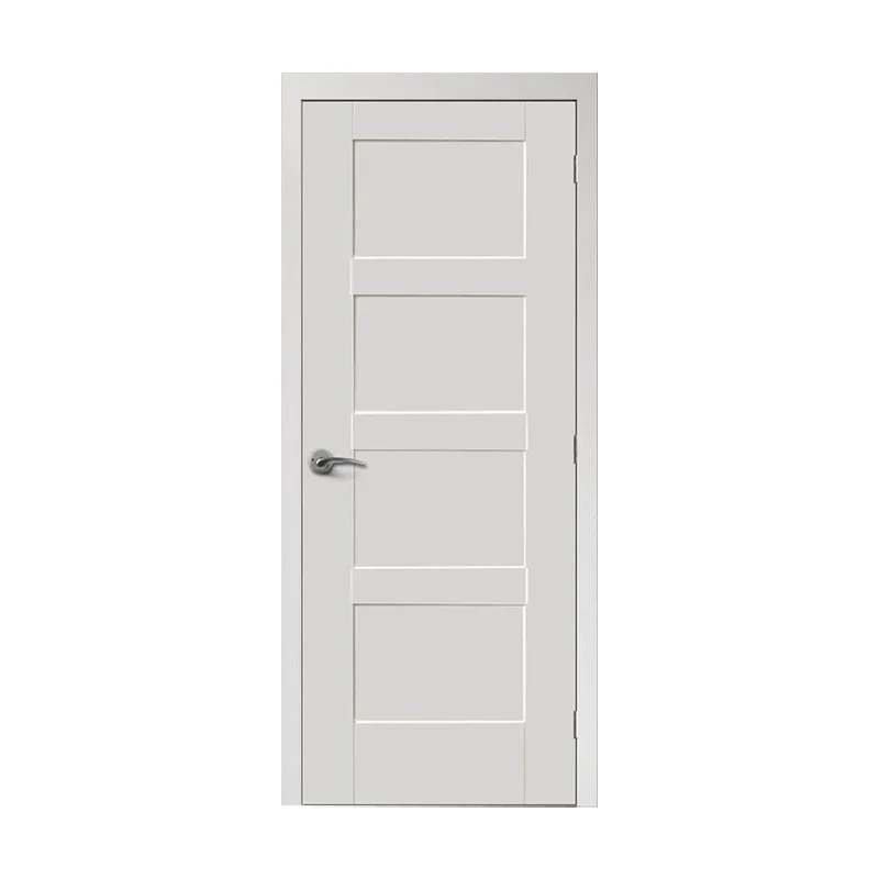 

# Hot Simple Style White Paneling Solid Wood Primer Shaker Board Standard Door