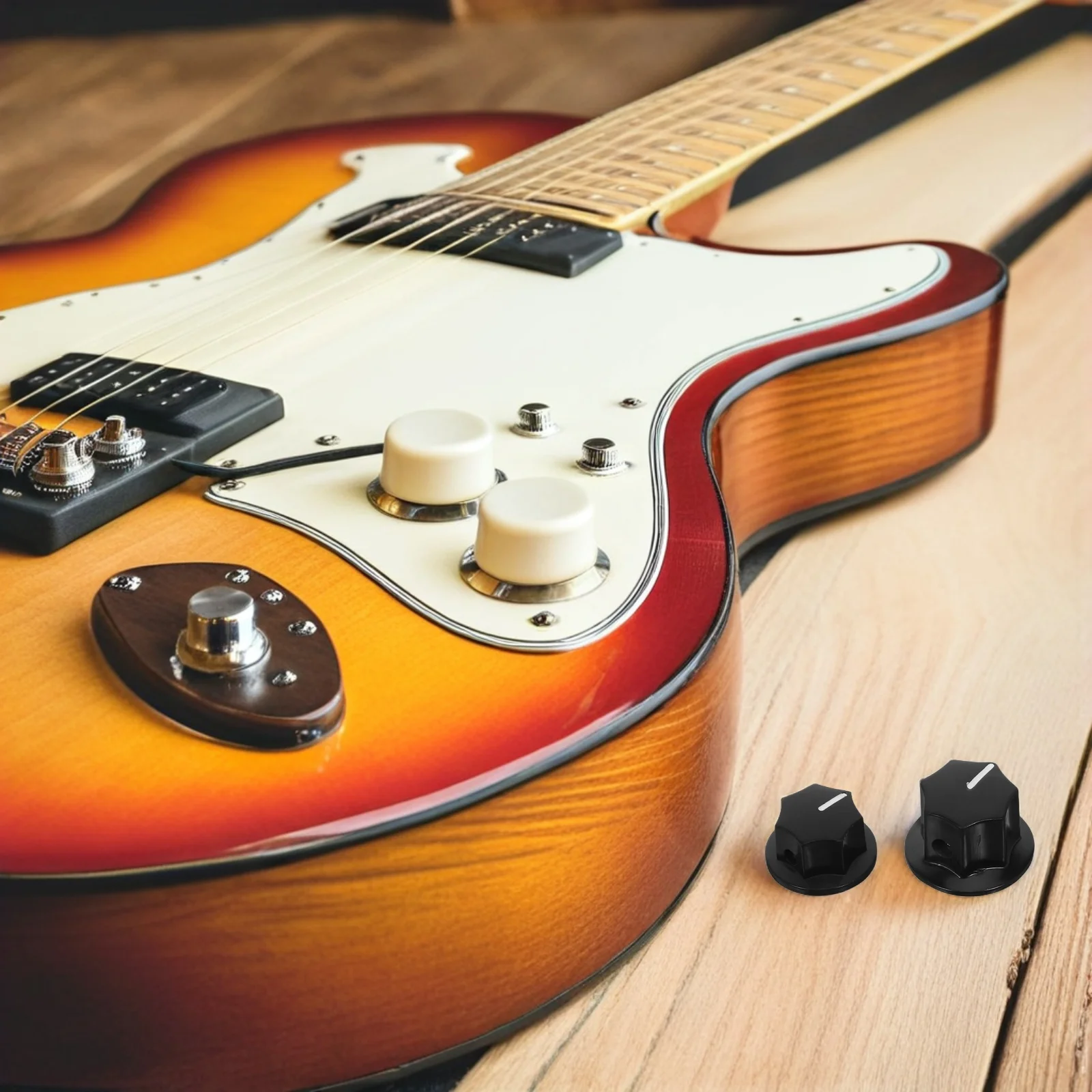 

5pcs Potentiometer Cap Guitar Knobs Metal Brass Tone Volume Control For Electric Guitar Bass Amplifier Pedal Instrument Parts