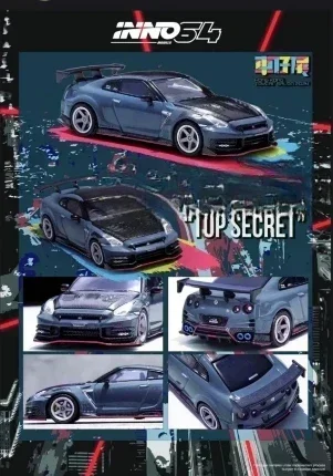 iNNO 1:64 SKYLINE (R35) HONG KONG TOYCAR SALON 2024 TOPSECRET Diecast Model Car