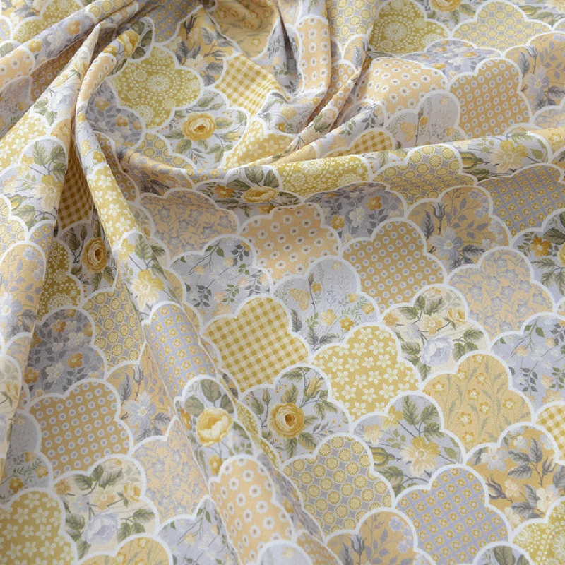 110x50 cm Tessuto in puro cotone Zakka Retro Gonna cartone animato fai da te, Giacca da libro, Abbigliamento fatto a mano, Tessuto, Panno di cotone