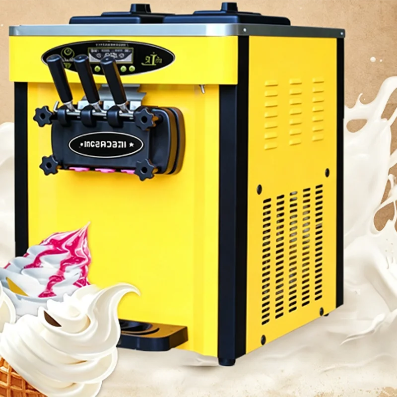 Hot Selling Ice Cream Maker Desktop High Productivity Soft Serve Ice Cream Machine with CE Certification