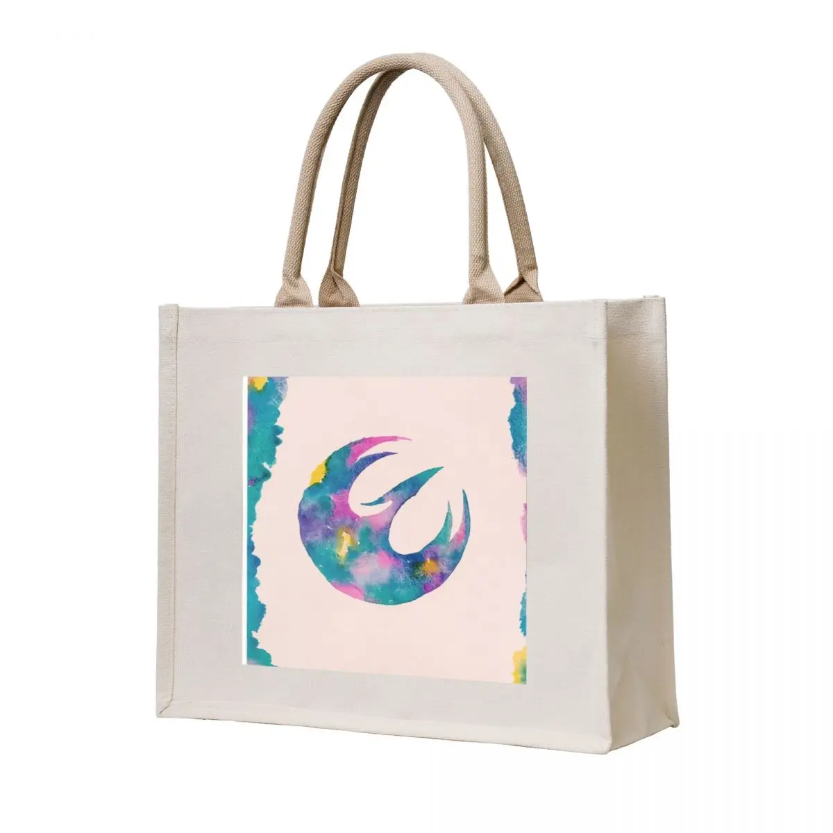 

Watercolor Sabine Tote Bag foldable reusable bag Canvas shoulder bag Canvas stote personalized tote