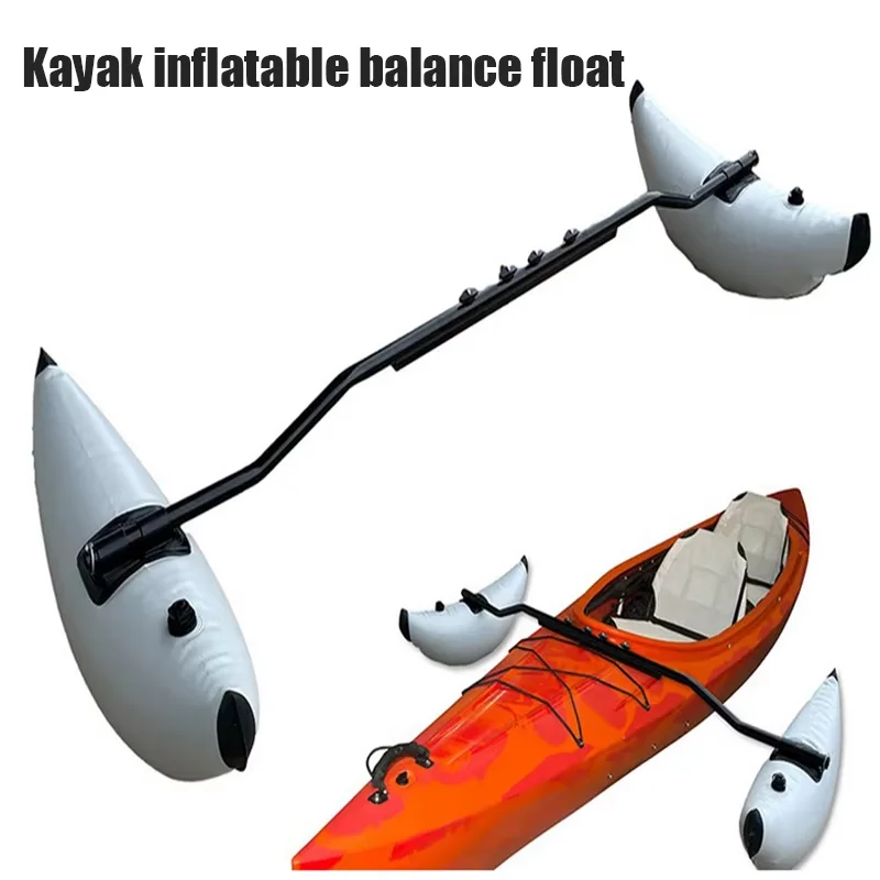 

2-Piece Kayak & Canoe Inflatable Outrigger Float Stabilizer System Stand-Up Fishing Boat Stabilizer Kit Marine Supplies