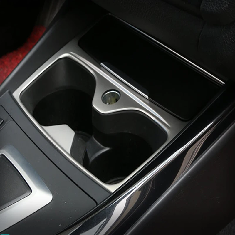 Car Styling Center Console Water Cup Frame Decoration Trim Sticker For BMW F20 F21 F22 F23 116i 118i Interior Auto Accessorries