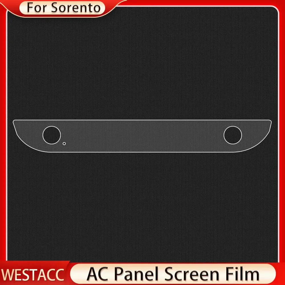 Car AC Panel Screen Film for Kia Sorento X-Pro SX 2024 Radio Panel Screen Film Protector Anti-Scratch Membrane Accessories