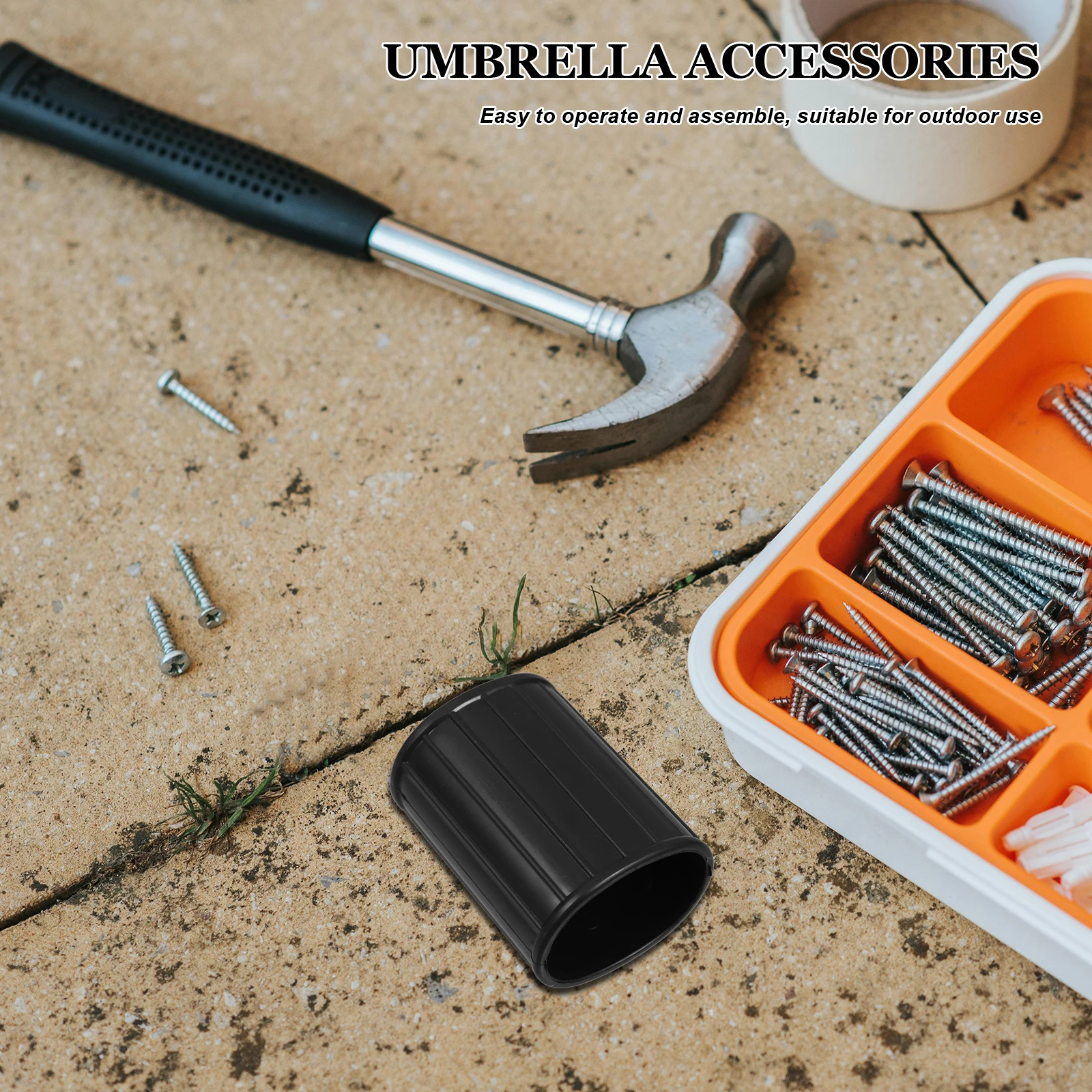 

Wedge Plug For Patio Table Hole Durable Outdoor Parasol Hole Ring Stabilizer Easy Installation Waterproof Cover Included