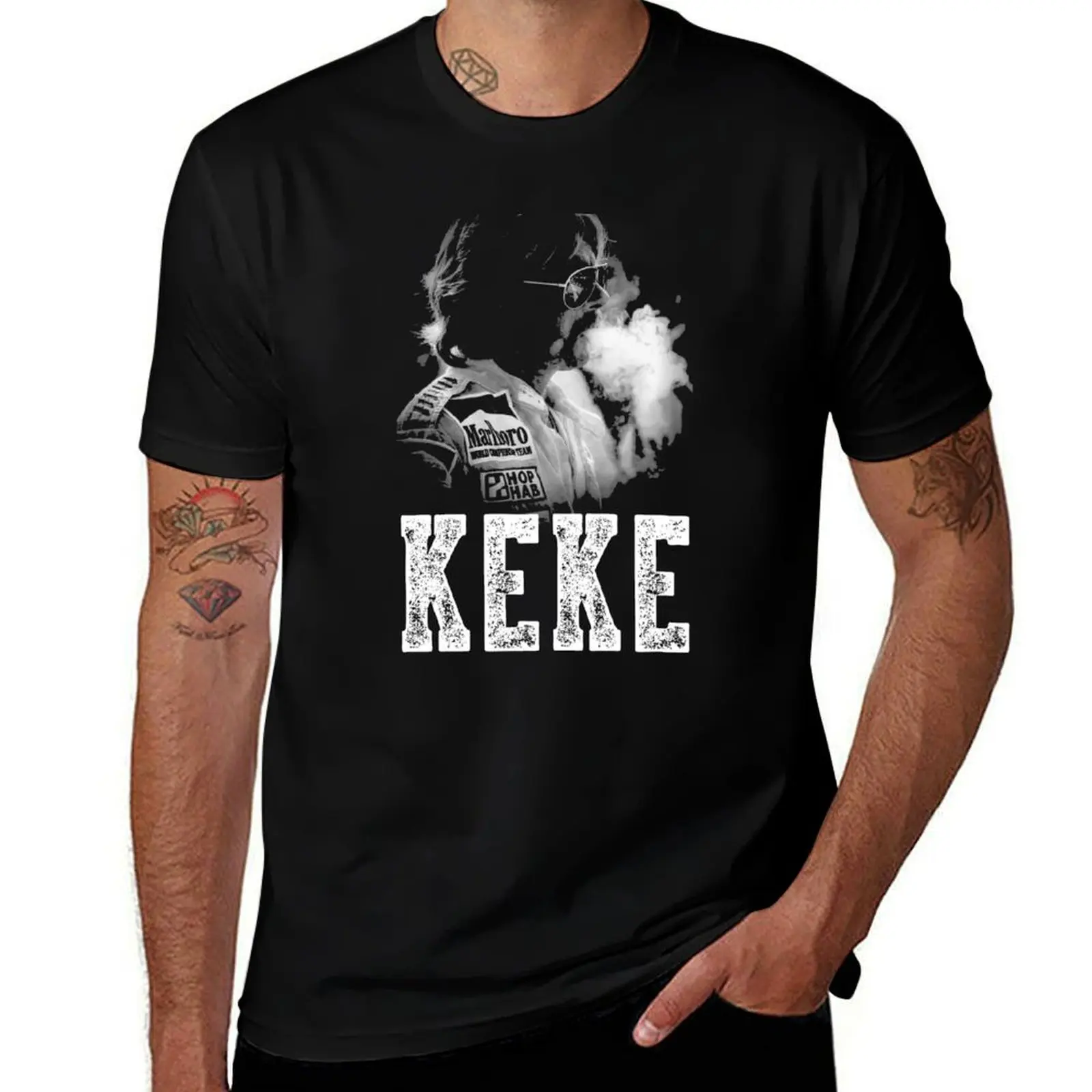 

Keke Rosberg T-Shirt vintage graphic tee Clothing Blouse plus size men clothing