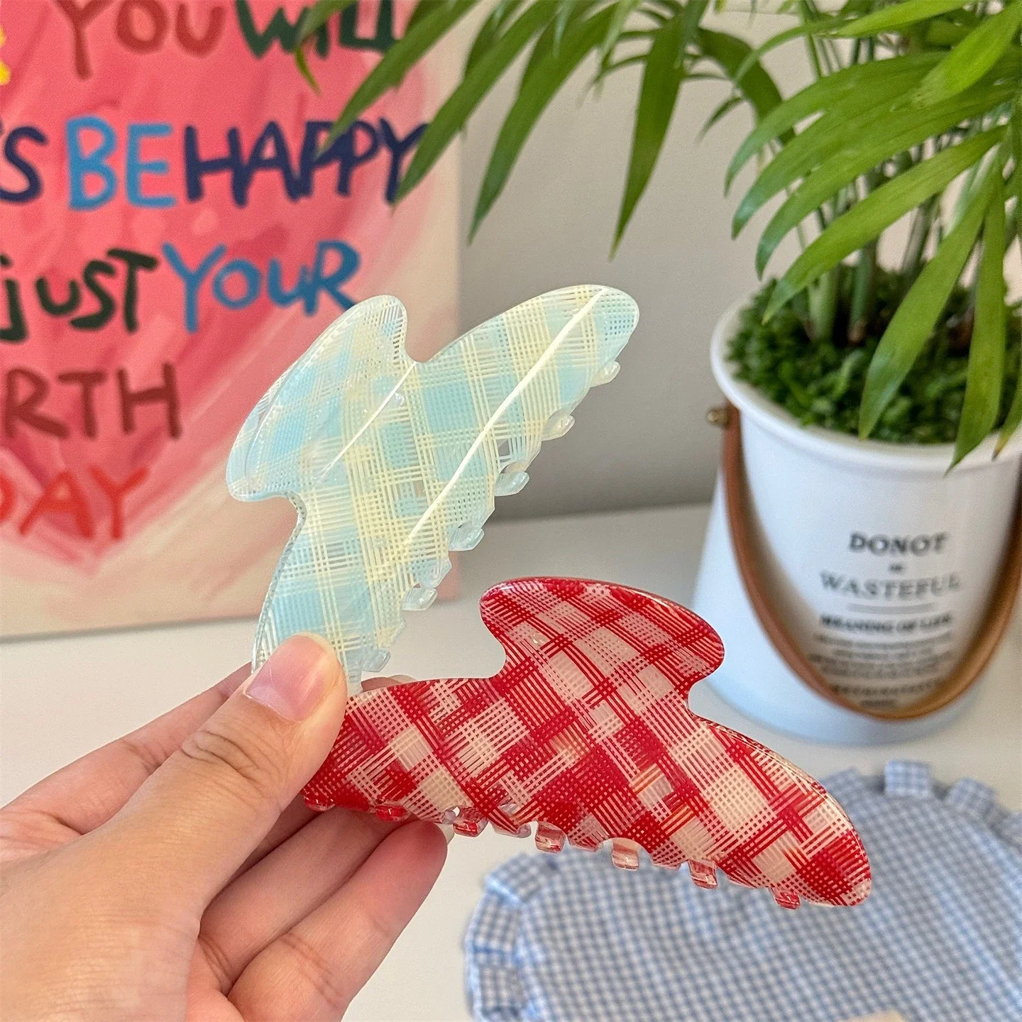 DS الكلاسيكية الرجعية منقوشة سلسلة مشبك شعر كبير الاكريليك مخلب كليب الخريف الشتاء مقاطع الشعر INS إكسسوارات الشعر للنساء الفتيات