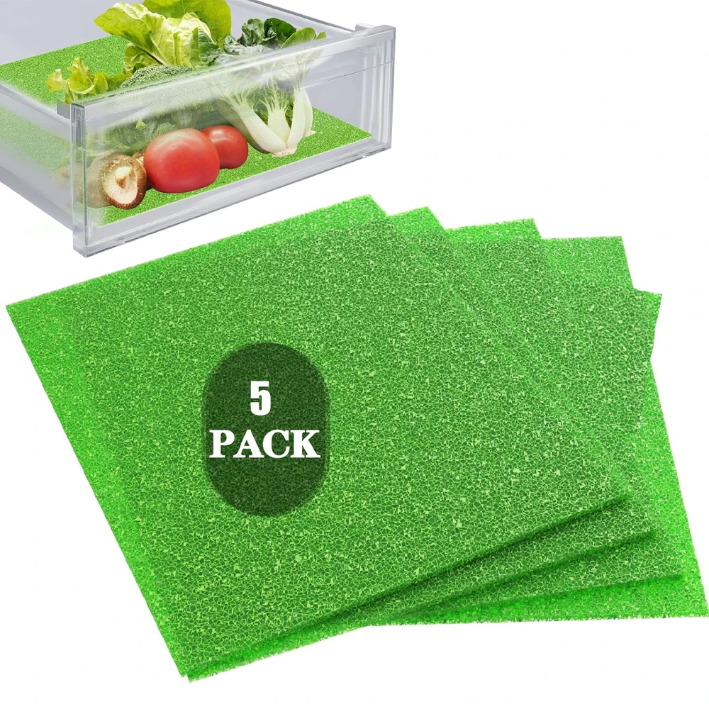 Reusable Fruit Veggie Life Extender Liner for Fridge Refrigerator Drawers Produce Prevents Spoilage Fridge Shelf Mats Shelf Line