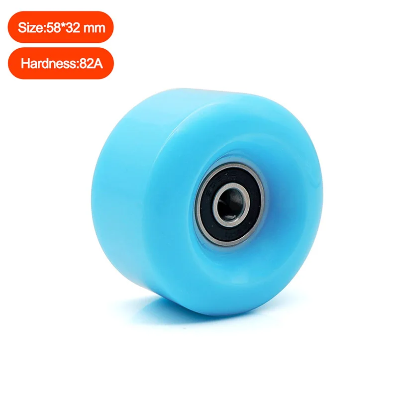 Quad Skates Wheels 82A 58*32mm Including Bearings ABEC-5 PU Quad Roller Skates Outdoor And Indoor Accessories Women Shoes No Led