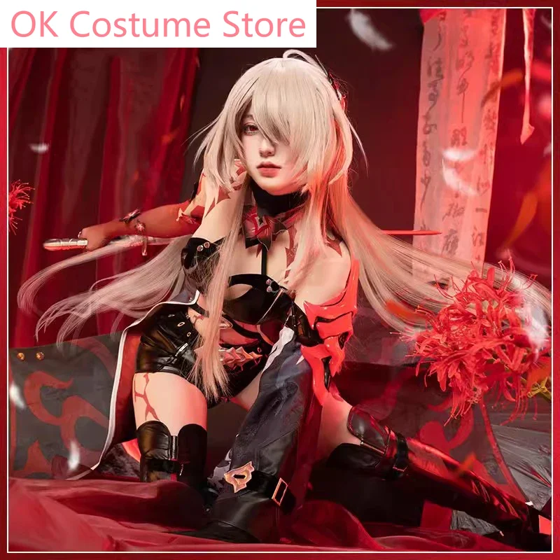 Honkai: Star Rail Acheron White Hair Game Suit Cool Sexy Uniform Cosplay Costume Halloween Party Role Play Outfit