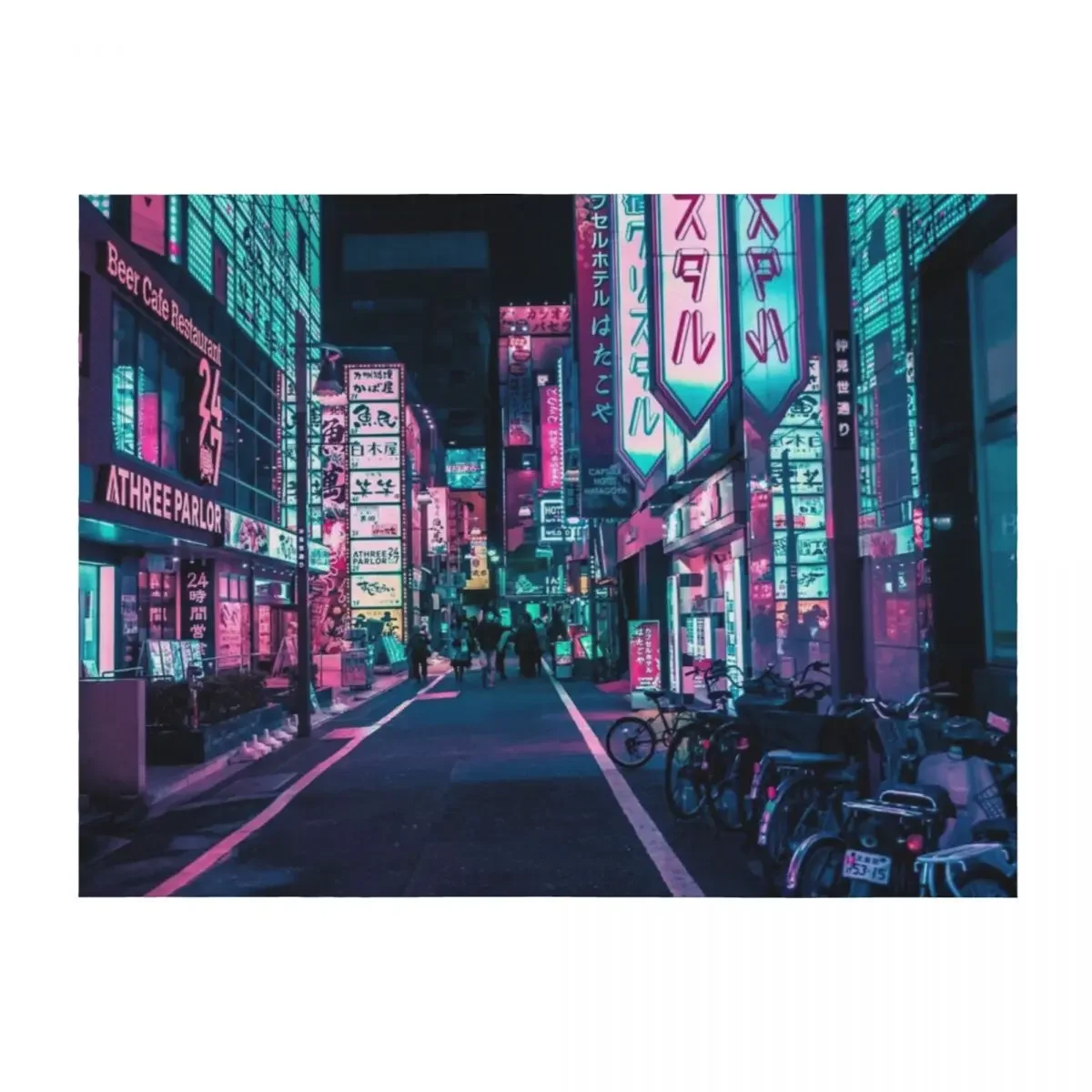 

Tokyo - A Neon Wonderland Throw Blanket Decorative Throw warm for winter Kid'S Winter beds Blankets