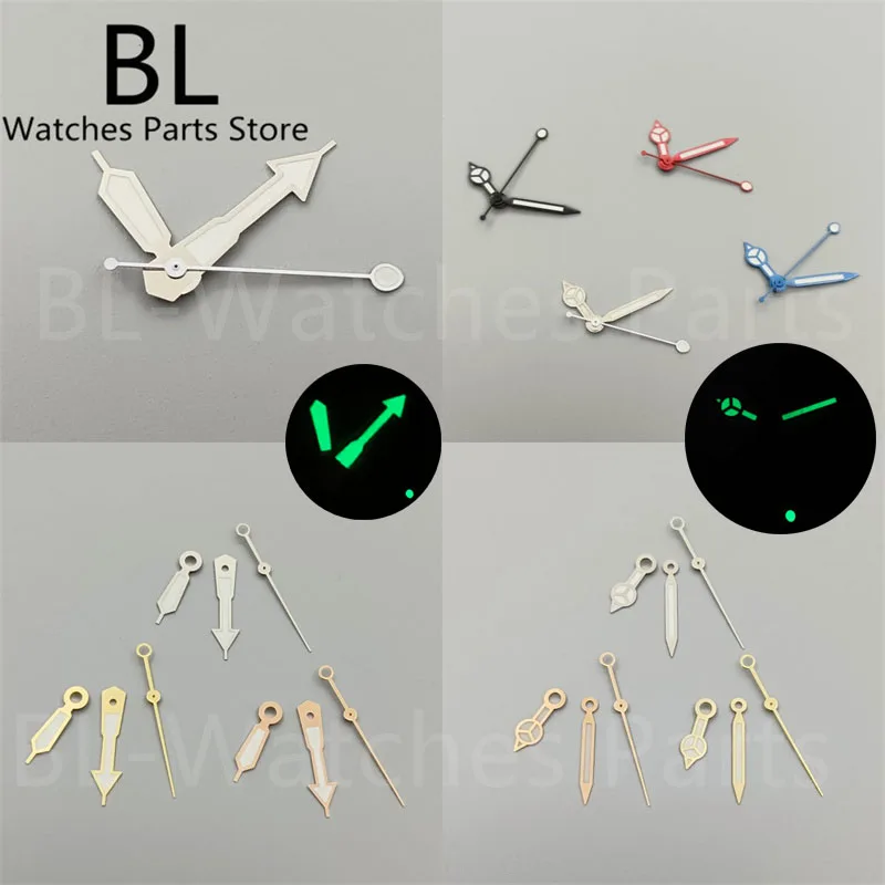 

BLIGER C3 Green Luminous Watch Hands Fit NH35 NH36 NH34 NH70 NH72 Movement Silver Gold Rose Gold Black Blue Red Second Needles