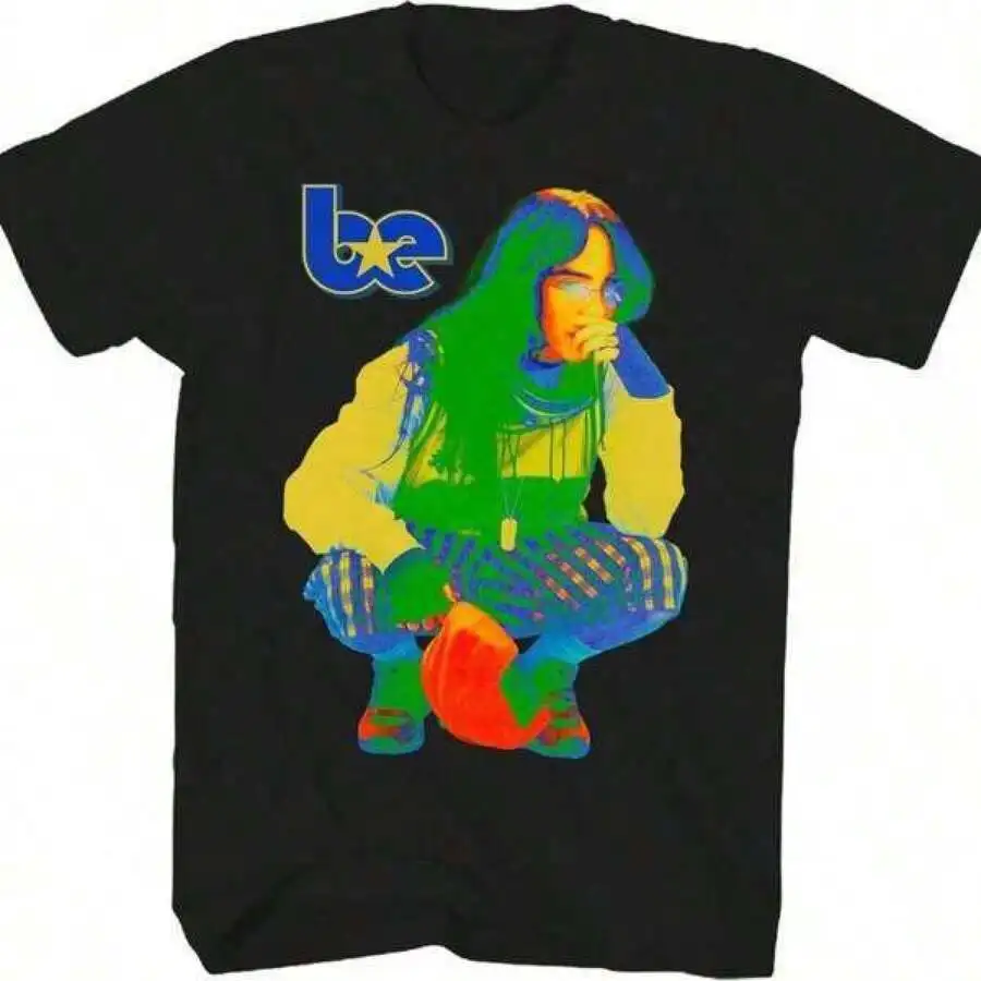 Men'S Fashion T-Shirt Billie Eilishs T Shirt Hit Mes Hard And Soft Adult Black Short Sleeve Tshirt