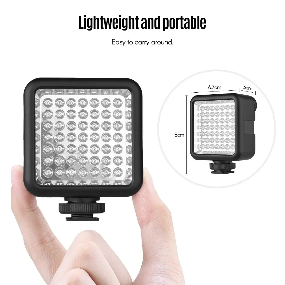 

Mini Infrared Fill Light with 49 Infrared Light Beads and Adjustable Brightness with Multiple Lights for Use ( Lithium Battery)