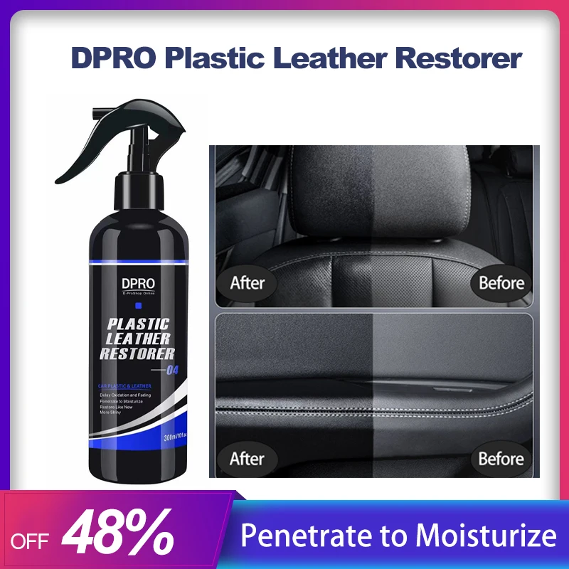 DPRO Car Plastic Polish Coating Hydrophobic Coating Interior Leather Restorer Agent Long-lasting Cleaner Agent Car Detailing