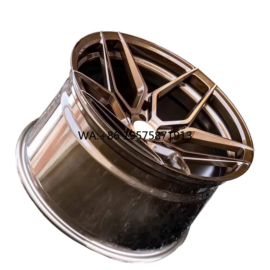 

For Hot Factory 18/19 Inch High Light Weight Aluminum Brushed Colorful 1 Piece Concave Five Spoke Forged Car Wheels for for for