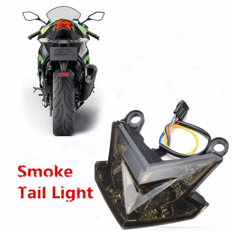 

For Kawasaki Z800 2011-2013 ZX-6R 2013-2014 LED Rear Tail Light Self Turning Light Brake Light Motorcycle Warning Light Parts