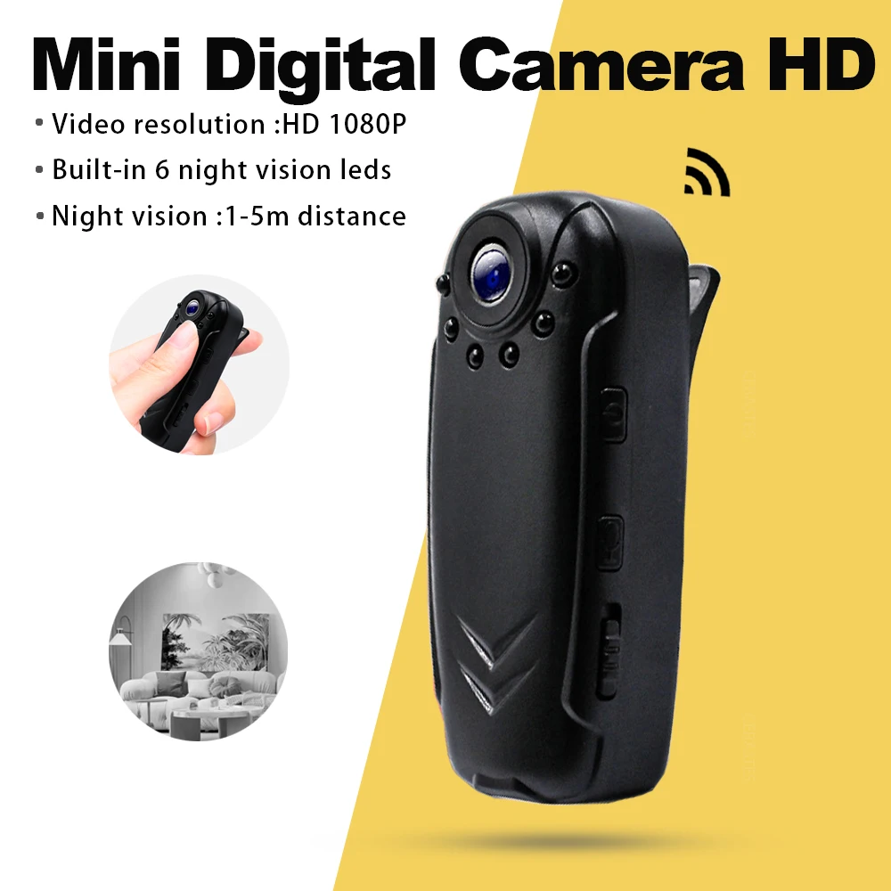 Mini Camera Law Enforcement Recorder 1080P Video Record Professional Portable Body Camera Meeting Long Battery Life Camcorders