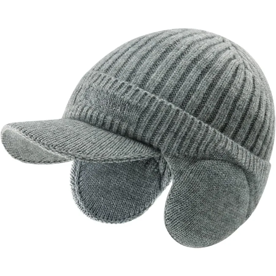 

Шапка BAVST для мужчин, вязаная шапка, женские зимние шапки, мужские эластичные шапки, уличные шапочки, утеплители для ушей на флисовой подкладке