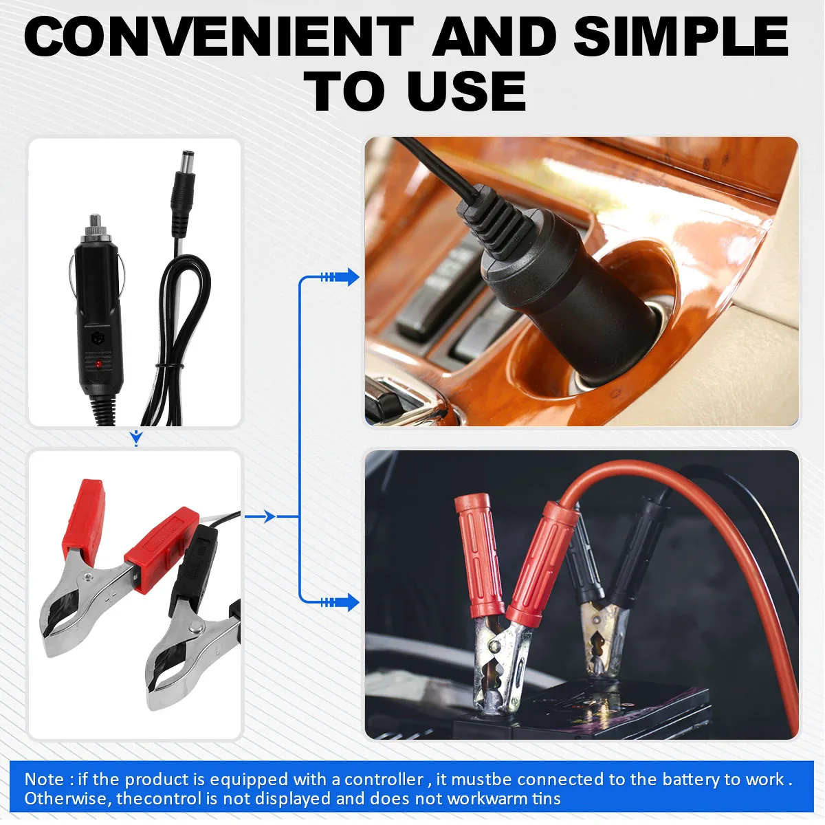 12V Solar Panel Kit IP65 Waterproof Portable Solar Charger Kit With 4 Suction Cups for Car Motorcycle High Efficiency Charging