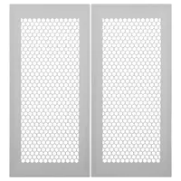 2Pcs Floor Vent Cover Silicone Non Slip Honeycomb Mesh Flush Mount Airflow Vent Deflector Heating Cooling Register 4x10 for Home 2