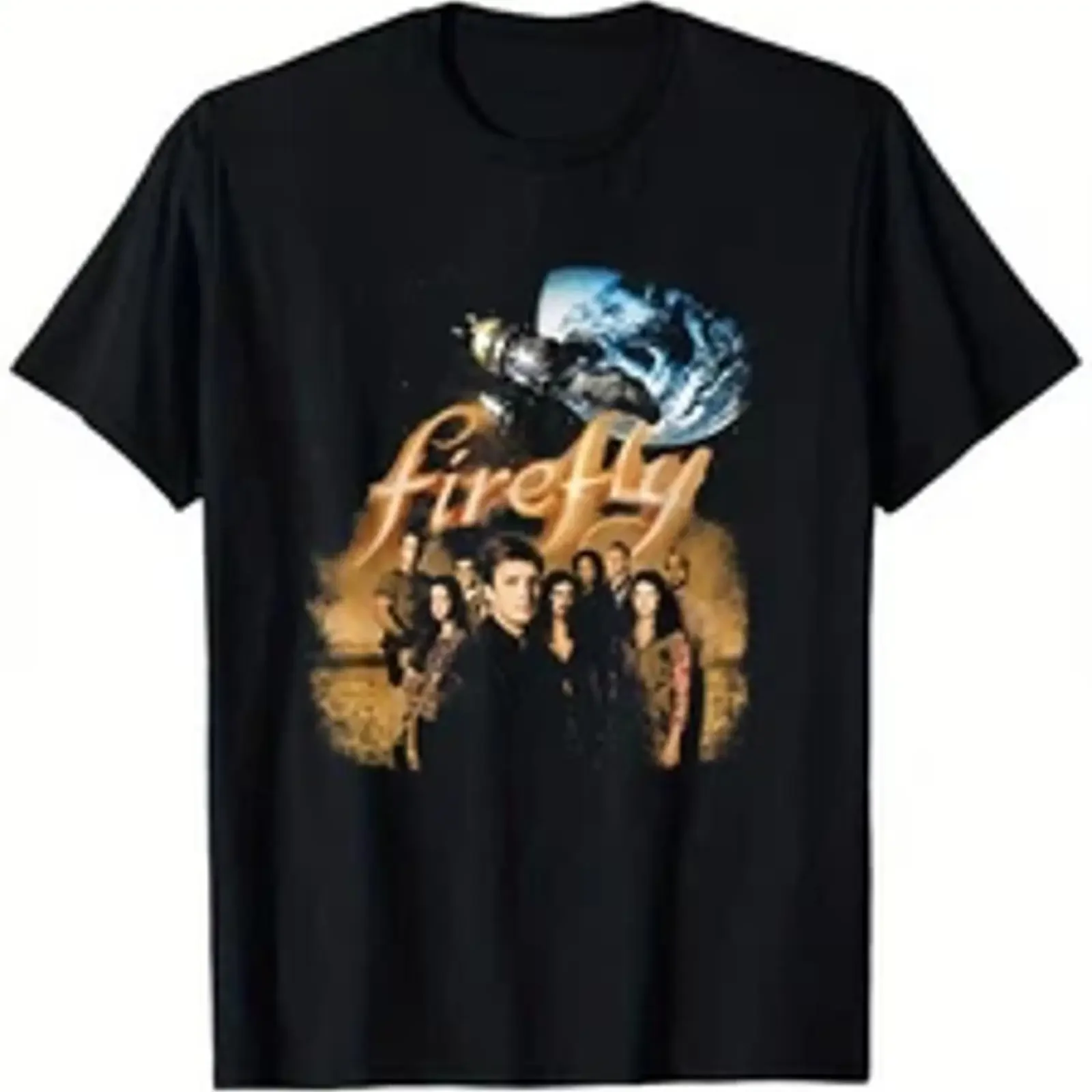 Firefly Retro Vintage T Shirt Casual 100 Cotton  vintage Washed fashion Comfortable Slightly Stylish designer clothes Unisex