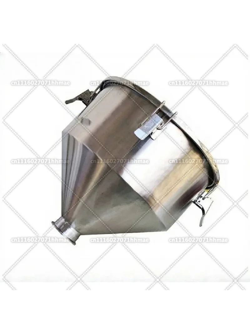 304 316 Stainless Steel Sanitary Funnel Hopper with Seal Lid for Filling Machine