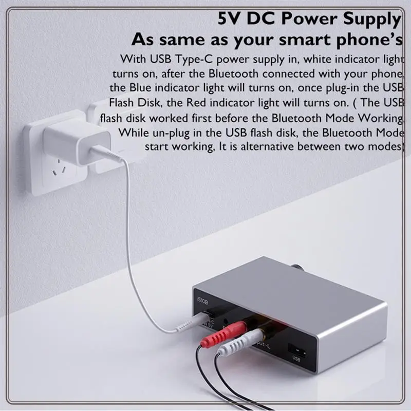 Reliable-Usb DAC Headphone Amplifier I510b Hifi Decoder Support U Disk Lossless Playback Connected To Amplifier Bluetooth,Usb DA