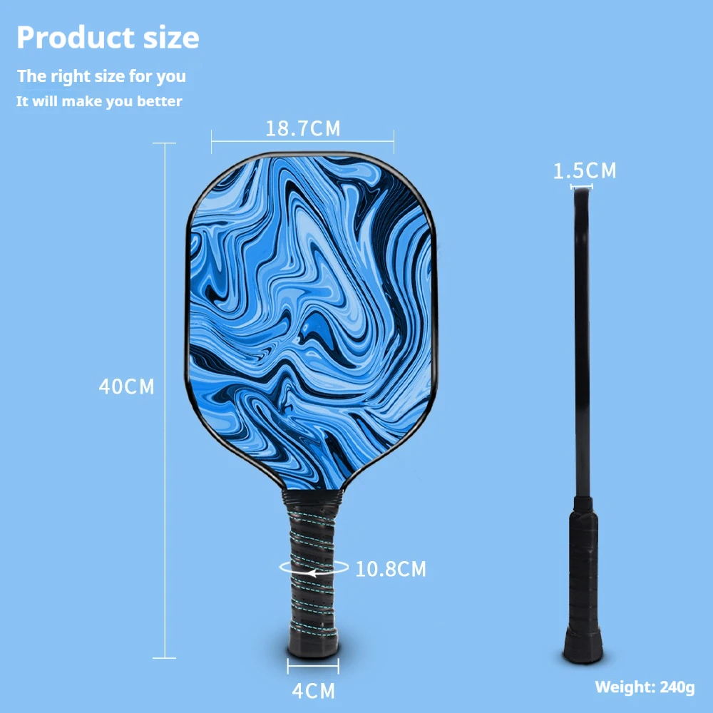 SONGIY Pickleball Paddles 15mm Honeycomb Core Fiberglass Pickleball Racket Increase Bat Zone for Beginners Amateurs - Image 5