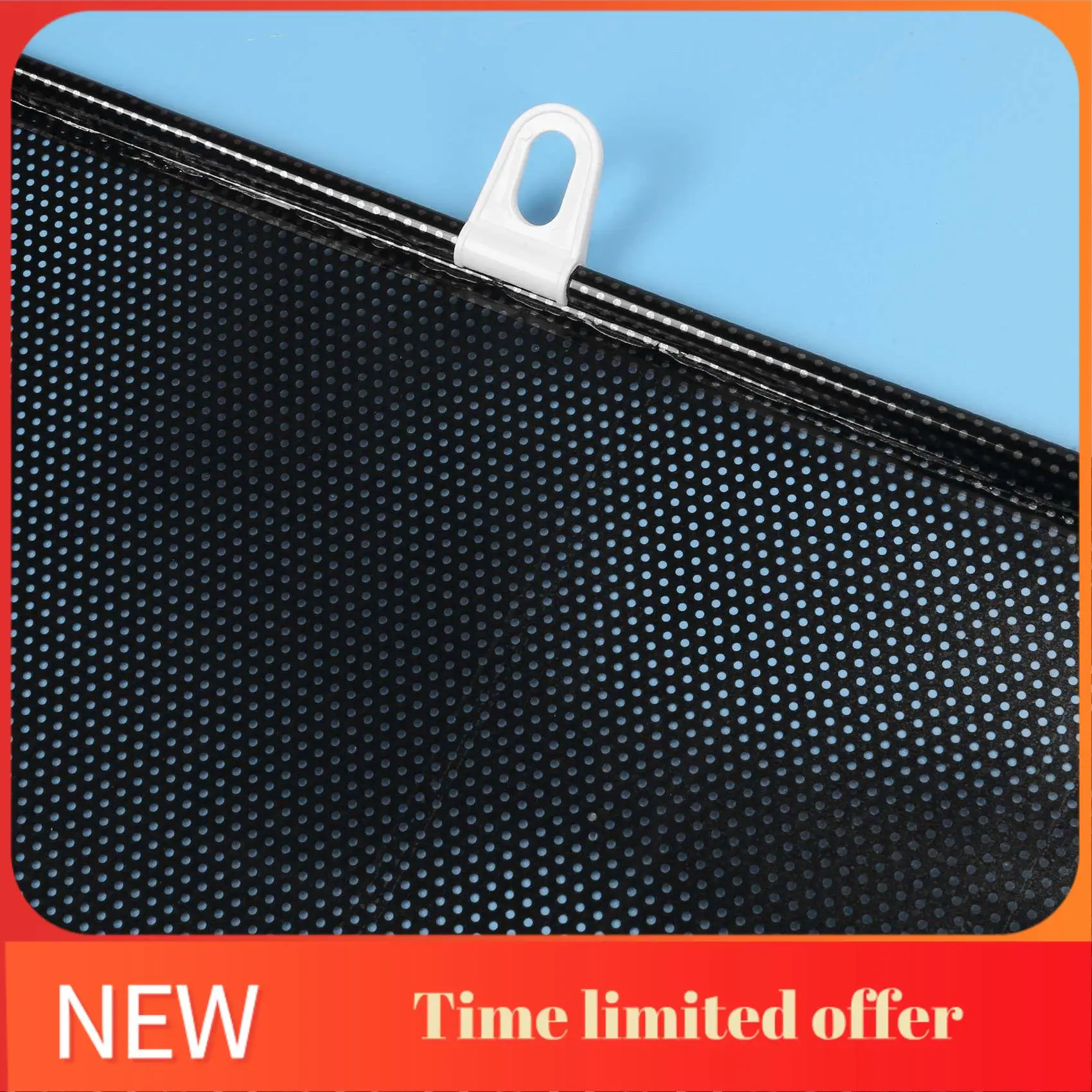 ABRN-Sunshade Roller Blackout Suction Cup Blinds Curtains For Living Kitchen Office Car Window Free-Perforated Curtain