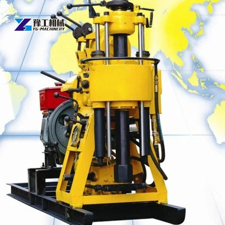 supply hydraulic water well drilling and core rig machine 130 meters bore well drilling machine price